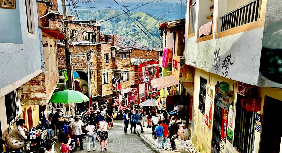 Medellin straatbeeld Medellin straatbeeld